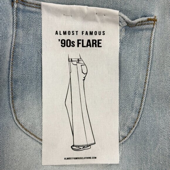 Almost Famous 90s Flare Distressed Jean - Picture 6 of 7